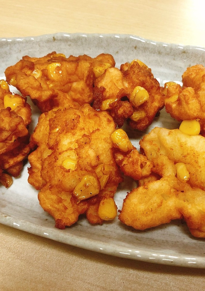 簡単！コーンのふわふわはんぺん揚げ-レシピのメイン写真