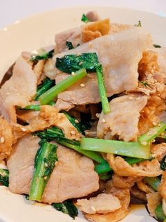 時短ごはん♡小松菜と豚肉の炒め物-レシピのメイン写真