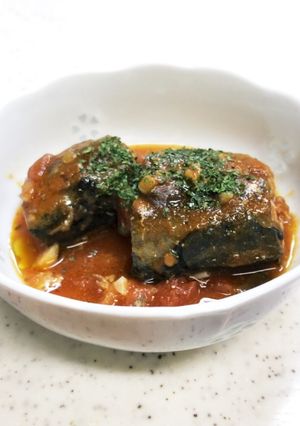 超時短！老化予防に！サバ缶のトマト煮-レシピのメイン写真