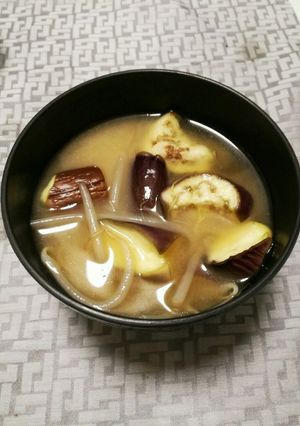 もやしとナスの味噌汁-レシピのメイン写真