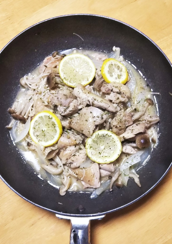鶏のきのこレモン蒸し-レシピのメイン写真