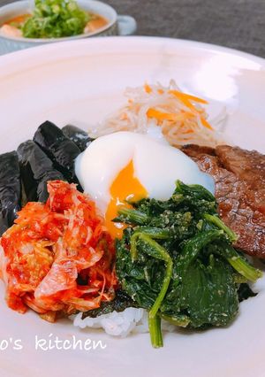 彩りビビンバ丼-レシピのメイン写真