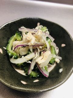 超簡単☆ゴーヤとササミの塩レモンサラダ-レシピのメイン写真