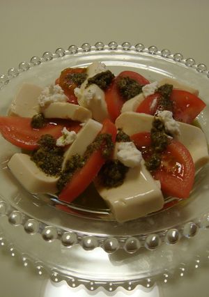 お豆腐とトマトのカプレーゼ　イタリアン風-レシピのメイン写真