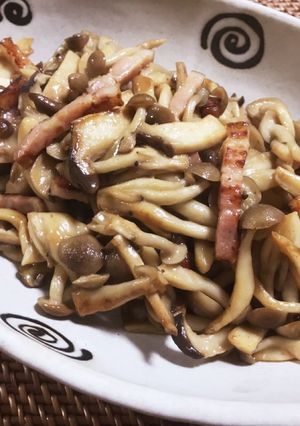 きのこのバターポン酢炒め-レシピのメイン写真