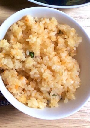 冷や飯で出来る！鮭と大葉のバターライス-レシピのメイン写真