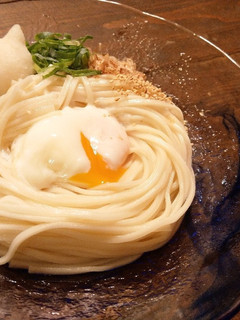 トッピング用温泉卵で冷やし釜玉うどん-レシピのメイン写真