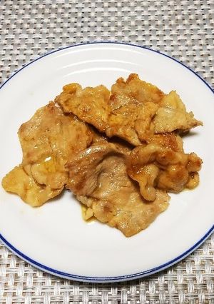 おひとりさまの豚こまのわさび醤油焼き-レシピのメイン写真