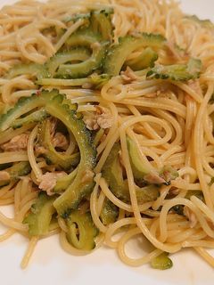 簡単!ゴーヤの和風パスタ-レシピのメイン写真
