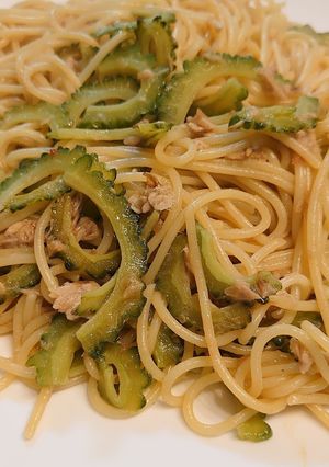 簡単！ゴーヤの和風パスタ-レシピのメイン写真