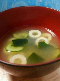 夏バテに出汁いらずの冷たいお味噌汁-レシピのメイン写真