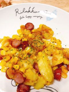 甘辛コーンウインナーバターソテー-レシピのメイン写真