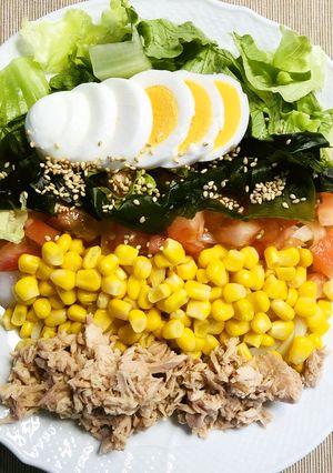 おかわり注意報発令中！ぼくのサラダうどん-レシピのメイン写真