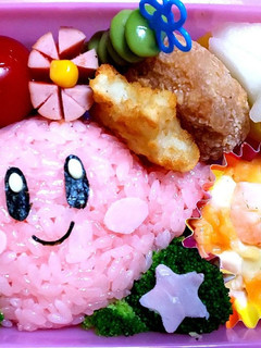 キャラ弁 星のカービィ-レシピのメイン写真