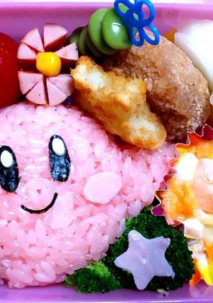 キャラ弁 星のカービィ-レシピのメイン写真