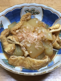 今が旬、冬瓜と油揚げの煮物-レシピのメイン写真