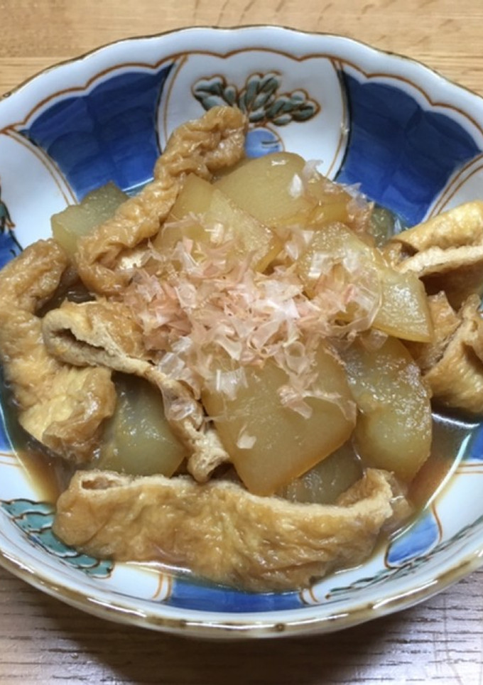 今が旬、冬瓜と油揚げの煮物-レシピのメイン写真