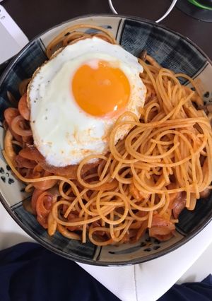 ピリ辛ナポリタン-レシピのメイン写真