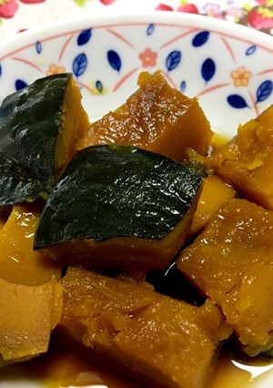 お酒多めでしっとり！カボチャの甘煮-レシピのメイン写真