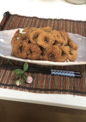 簡単美味！お化け胡瓜のイカリングフライ風-レシピのメイン写真