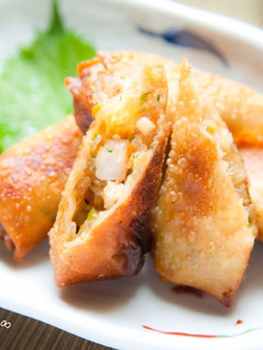 ぷりぷりエビととろとろ豆腐の春巻き-レシピのメイン写真