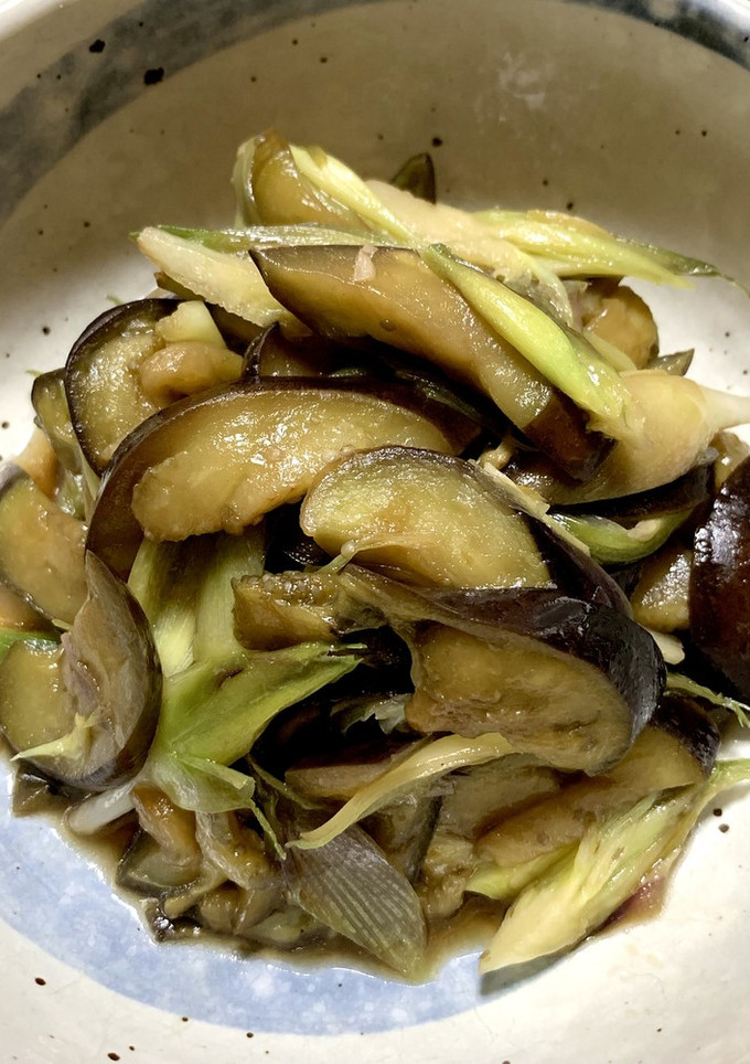 ご飯のお供に！激ウマなすと茗荷の油炒め-レシピのメイン写真