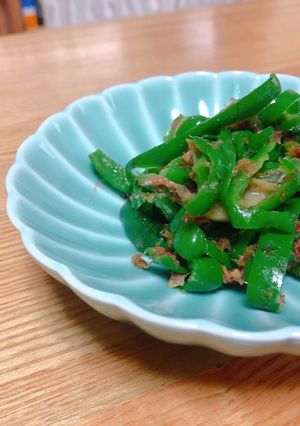 レンジで簡単なピーマンの和え物-レシピのメイン写真