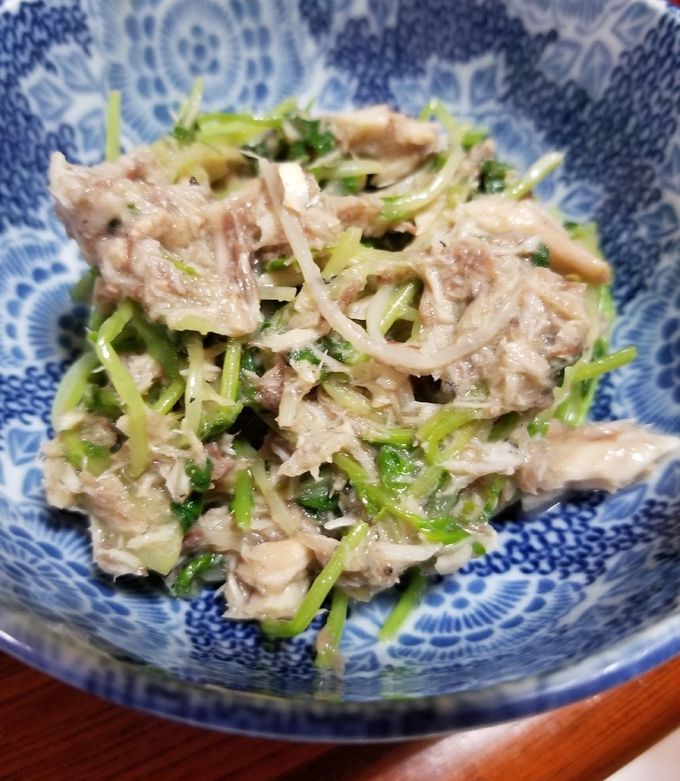 サバ缶と豆苗で箸休め-レシピのメイン写真