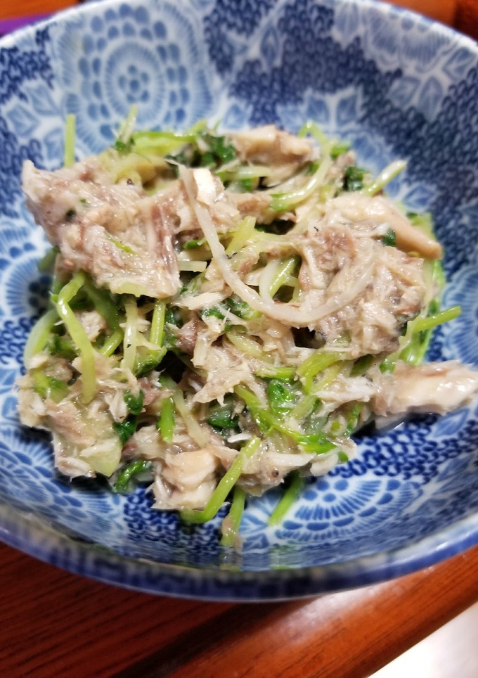 サバ缶と豆苗で箸休め-レシピのメイン写真