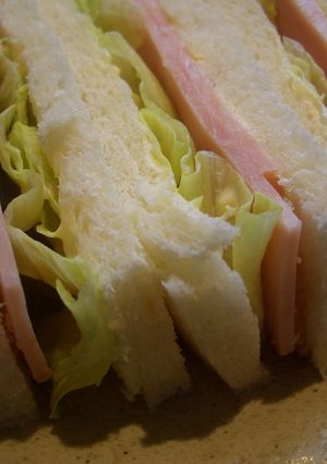 簡単 ハムサンド (お弁当用も)-レシピのメイン写真