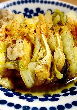 白菜・豚肉・油揚げのミルフィーユ煮-レシピのメイン写真