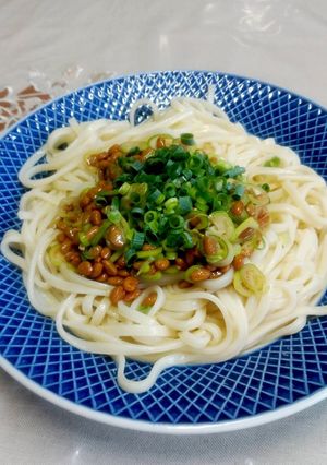 夏バテ防止に!簡単・納豆うどん♪-レシピのメイン写真