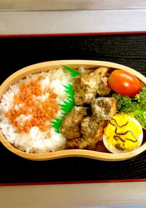 毎日お弁当♪チキンのハーブ焼き弁当-レシピのメイン写真