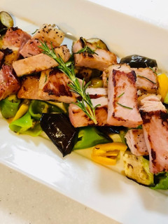 夏野菜とロースハムのグリル-レシピのメイン写真