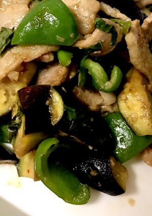夏野菜と豚バラの甘辛味噌炒め-レシピのメイン写真