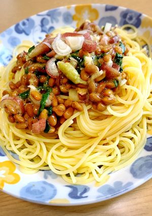 薬味たっぷり納豆冷製パスタ-レシピのメイン写真
