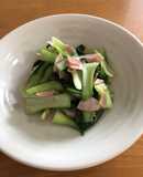 簡単っす！青梗菜とハムのウェイパー炒め