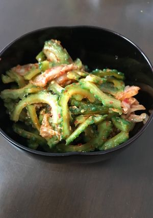 さっぱりおつまみ！ゴーヤとキムチの和え物-レシピのメイン写真