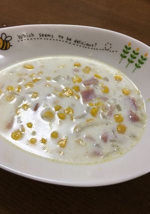子どもが喜ぶ コーンスープ 簡単-レシピのメイン写真