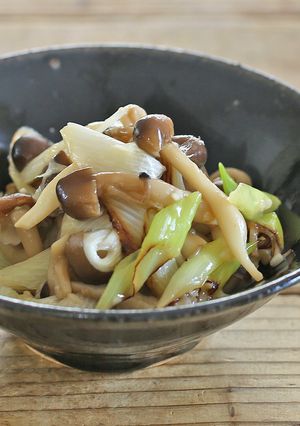 しめじと白ねぎの塩麹きんぴら-レシピのメイン写真