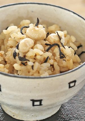 しょうゆ麹でお豆たっぷり梅ひじきご飯-レシピのメイン写真