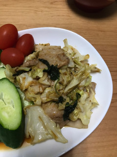 豚バラと大葉とキャベツ炒め-レシピのメイン写真
