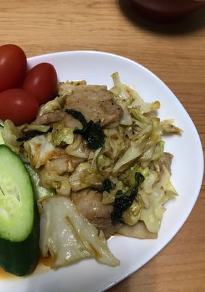 豚バラと大葉とキャベツ炒め-レシピのメイン写真