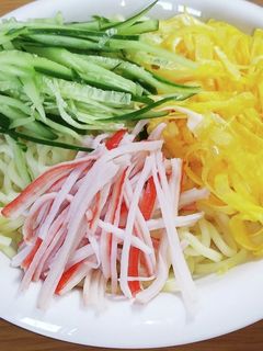 焼きそば麺で冷やし中華-レシピのメイン写真
