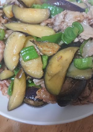 ナスと豚肉ポン酢炒め-レシピのメイン写真
