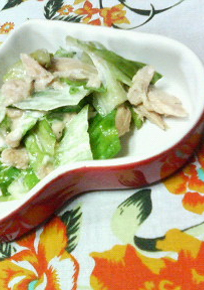 ✿レタスとツナ缶で❀マヨ醤油✿炒め-レシピのメイン写真