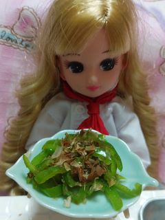 リカちゃん♡レンチンꕤピーマンおかか和え-レシピのメイン写真
