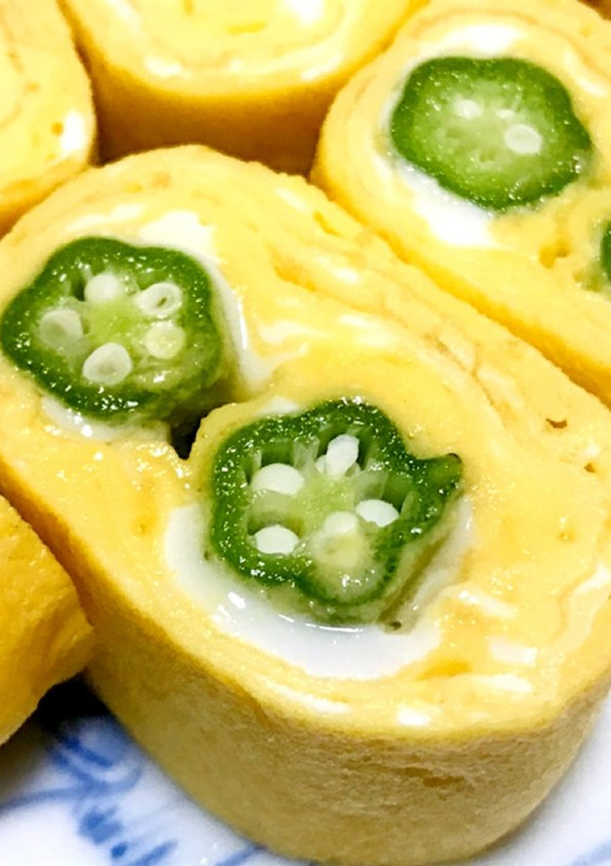 オクラのスターだし巻き☆卵焼き-レシピのメイン写真