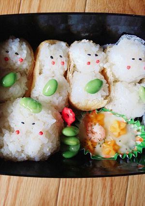 ミニ雪だるまで簡単かわいいお弁当-レシピのメイン写真