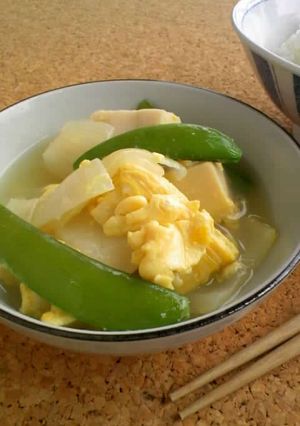 高野豆腐とたまねぎの薄味煮-レシピのメイン写真